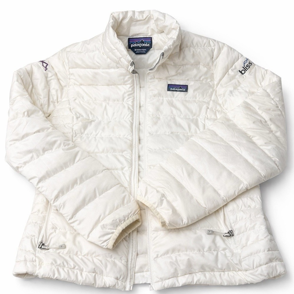 Patagonia Women's  Down Sweater Jacket M 84683 Cream‎ Lightweight Puffer
